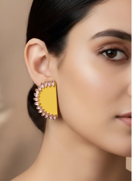 Stone Work Alloy Earrings For Festival
