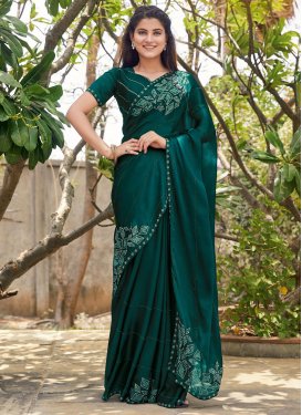 Stone Work Designer Contemporary Style Saree
