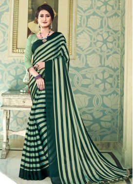 Stone Work Designer Contemporary Style Saree For Casual