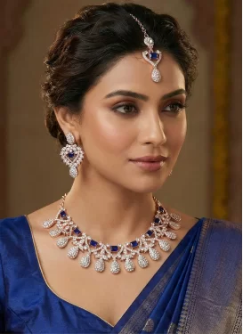 Stone Work Necklace Set For Festival