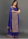 Vichitra Silk Designer Traditional Saree For Ceremonial - 1