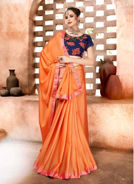 Stylish Embroidered Party Classic Designer Saree