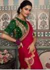 Satin Georgette Embroidered Work Trendy Classic Saree - 1