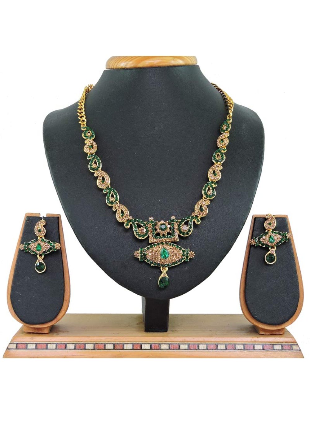 Sumptuous Beads Work Alloy Necklace Set For Ceremonial