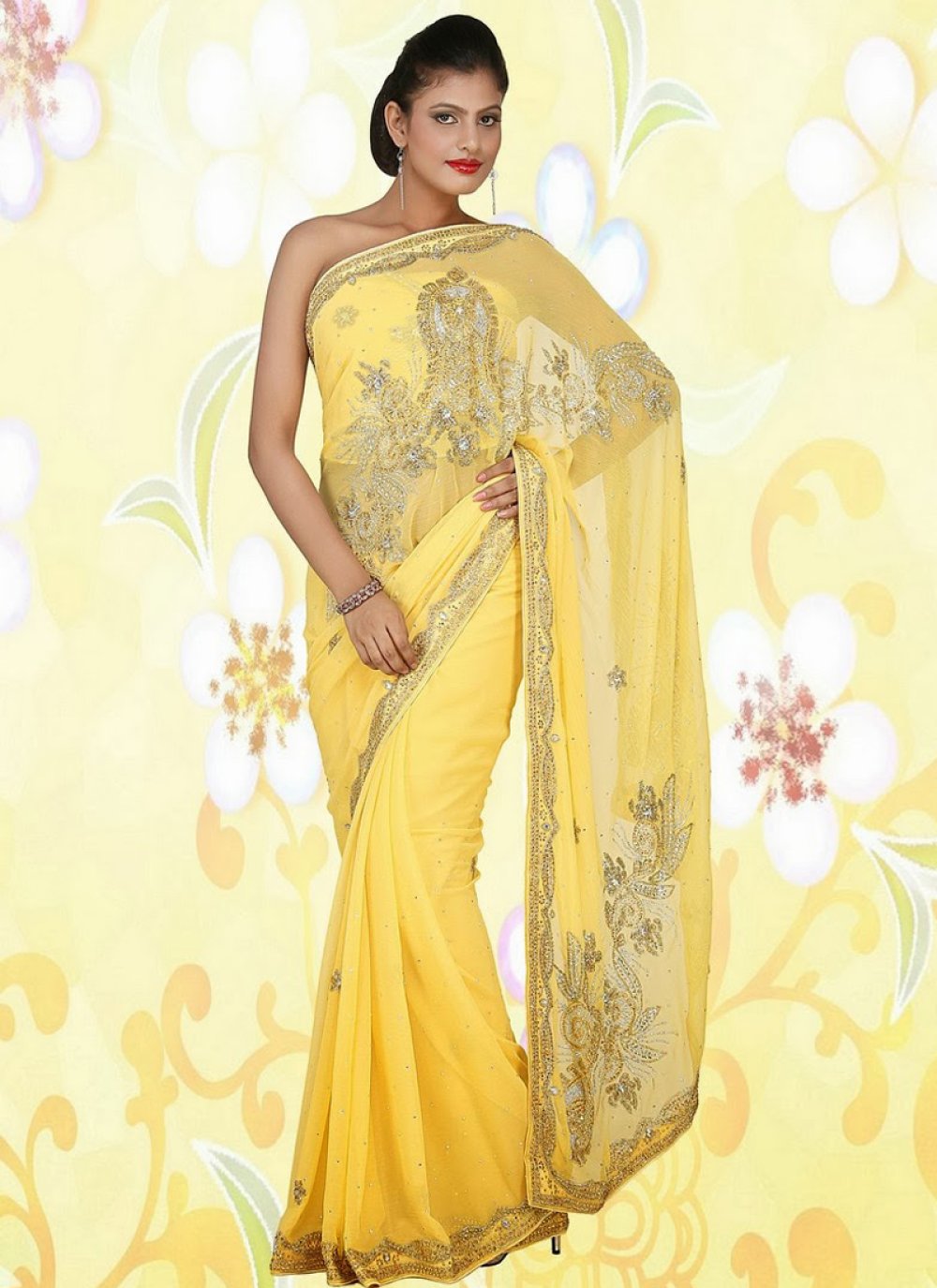 Bridal on sale zardosi saree