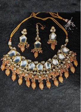 Superb Moti Work Necklace Set For Ceremonial