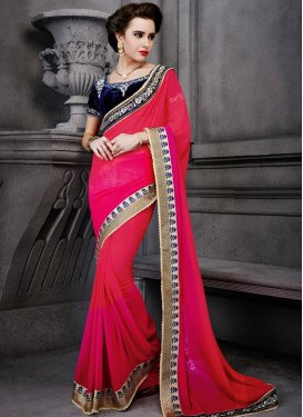 Sweetest Faux Georgette Traditional Designer Saree
