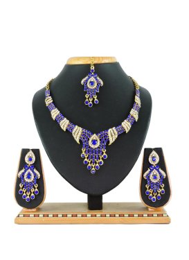 Talismanic Stone Work Necklace Set For Festival