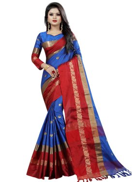 Thread Work Classic Saree For Casual