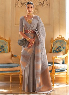 Woven Work Handloom Silk Trendy Designer Saree
