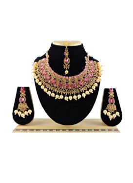Trendy Beads Work Necklace Set For Festival