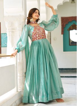 fancy organza dresses Fancy long dress for women on organza