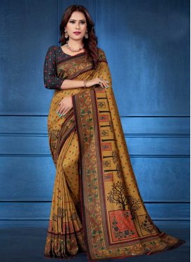 Tussar Silk Contemporary Style Saree