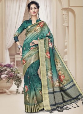 Tussar Silk Contemporary Style Saree For Ceremonial