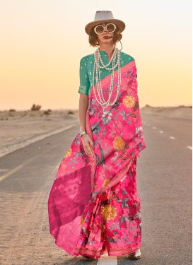 Tussar Silk Designer Contemporary Saree For Ceremonial