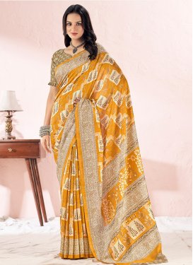Tussar Silk Designer Contemporary Style Saree