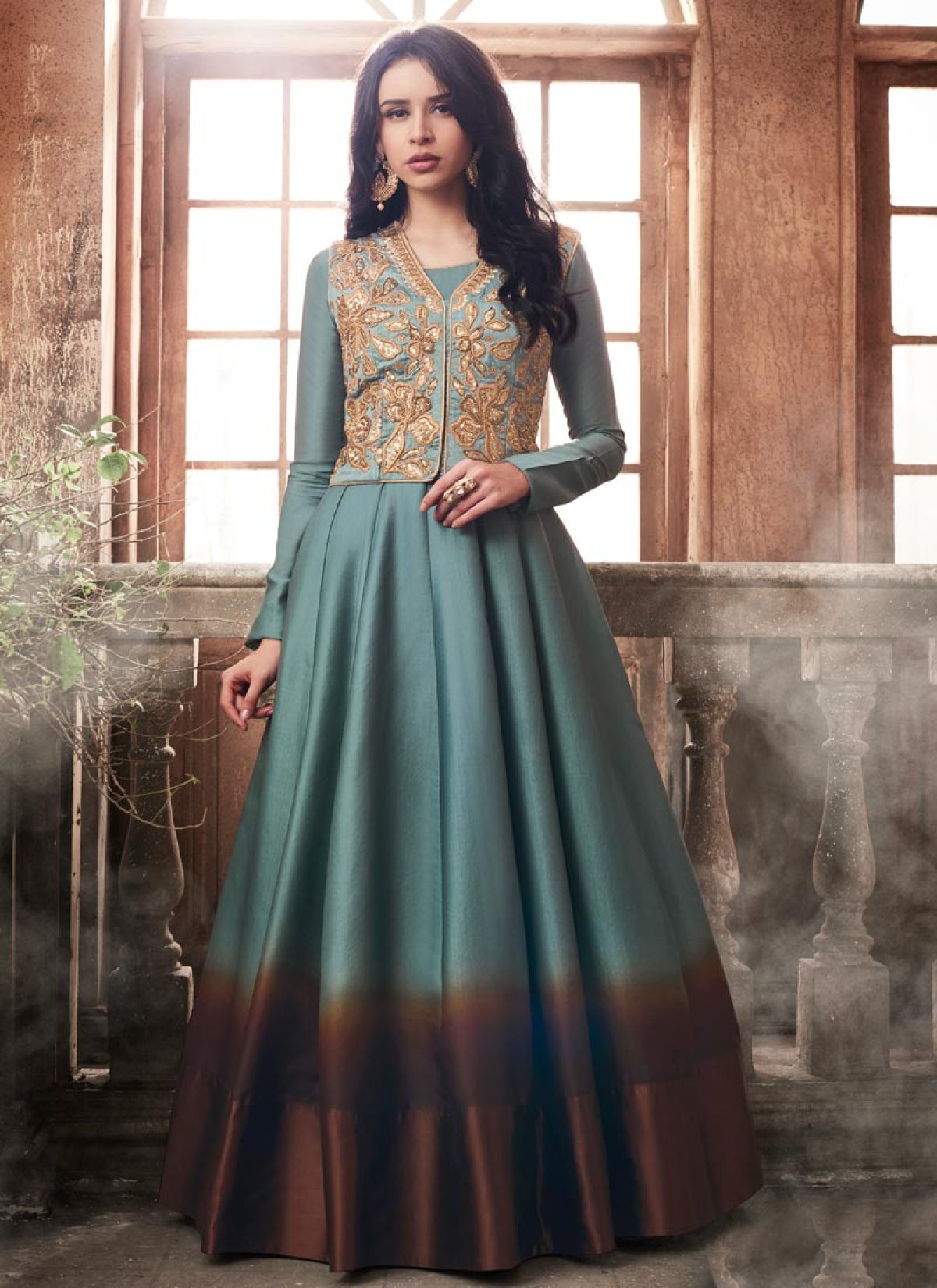 Jacket style anarkali suits hotsell