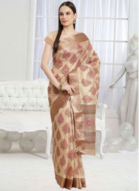 Tussar Silk Woven Work Trendy Classic Saree