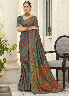 Tussar Silk Woven Work Trendy Classic Saree