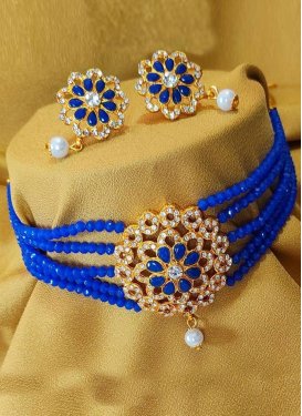 Unique Alloy Beads Work Necklace Set