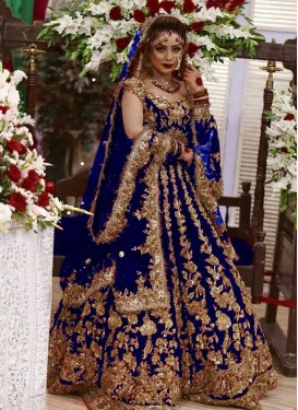 Velvet Trendy Lehenga Choli For Bridal
