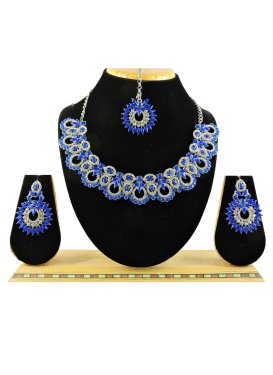 Versatile Beads Work Alloy Necklace Set For Party