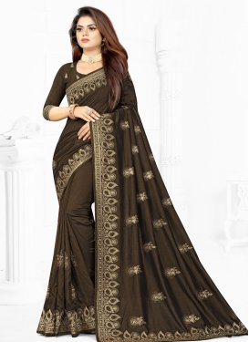 Vichitra Silk Contemporary Style Saree