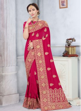 Vichitra Silk Designer Traditional Saree