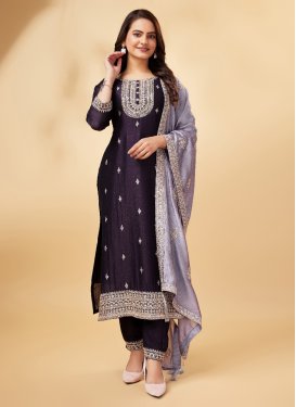 Vichitra Silk Pant Style Classic Salwar Suit