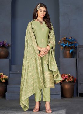 Vichitra Silk Pant Style Designer Salwar Kameez