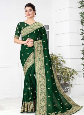 Vichitra Silk Trendy Classic Saree