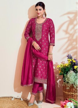 Vichitra Silk Trendy Designer Salwar Kameez