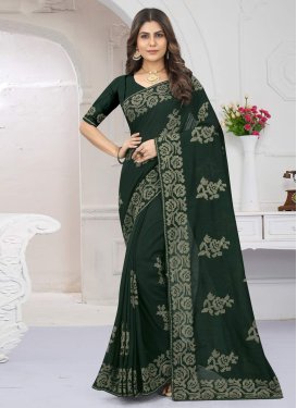 Vichitra Silk Trendy Designer Saree