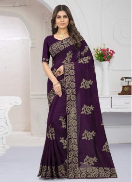 Vichitra Silk Trendy Saree