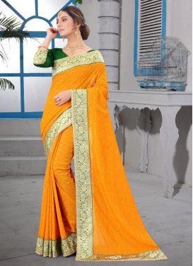 Vichitra Silk Woven Work Trendy Classic Saree