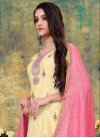 Chanderi Silk Pant Style Salwar Kameez - 1