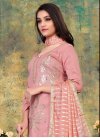 Cotton Embroidered Work Pant Style Straight Salwar Kameez - 1