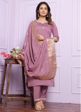 Viscose Embroidered Work Readymade Salwar Suit