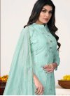 Lace Work Pant Style Straight Salwar Kameez - 1