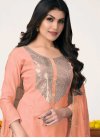 Chanderi Cotton Lace Work Pant Style Salwar Kameez - 1