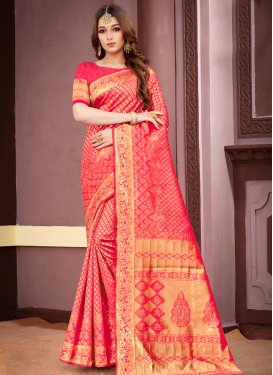Woven Work Art Silk Designer Contemporary Saree