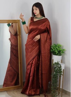 Woven Work Art Silk Traditional Designer Saree