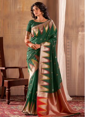 Woven Work Banarasi Silk Trendy Classic Saree