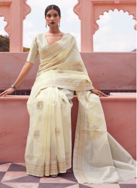 Woven Work Designer Traditional Saree For Ceremonial