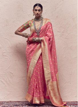 Woven Work Dola Silk Designer Contemporary Style Saree