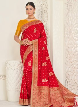 Woven Work Dola Silk Trendy Classic Saree