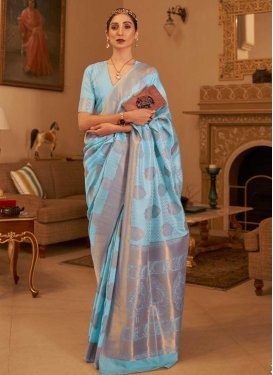 Woven Work Handloom Silk Trendy Classic Saree