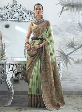 Woven Work Handloom Silk Trendy Classic Saree