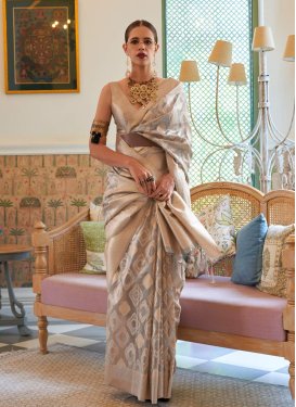 Woven Work Handloom Silk Trendy Saree