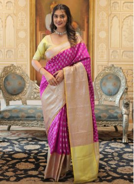 Woven Work Kanjivaram Silk Designer Contemporary Saree